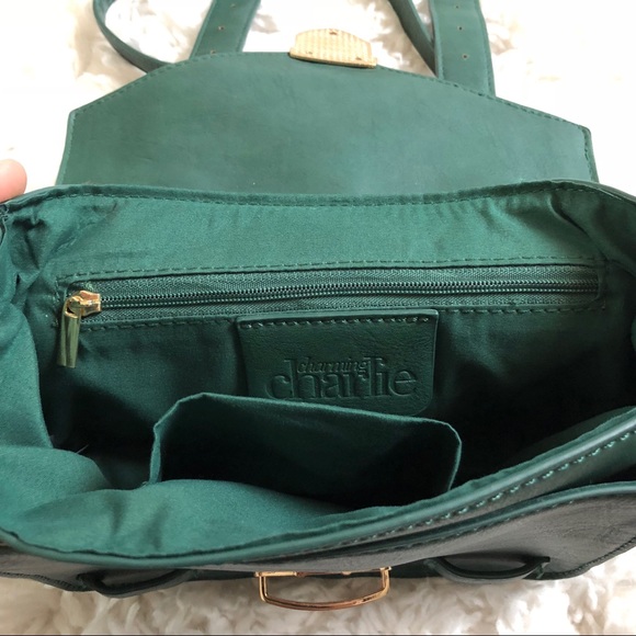 Charming Charlie's green cross body bag - Picture 3 of 4